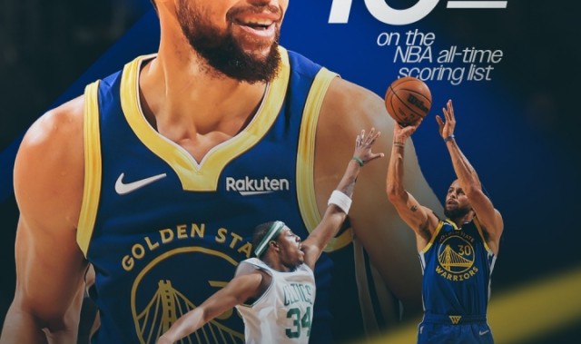 米乐体育-👏库里正式超越皮尔斯 独占NBA历史得分榜第19位！还差邓肯72分